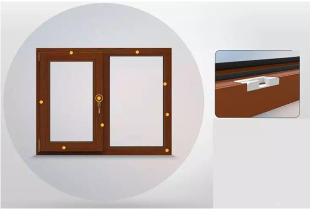 5mm镶嵌式五金会大大增强门窗的整体性能