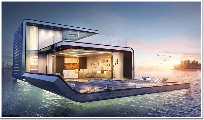 售价2100万海马造型“玻璃幕墙”漂浮别墅成土豪国最新旅游黄金点